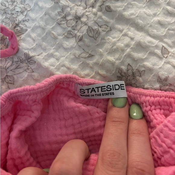 Stateside Pink Cropped Tank Top - Picture 5 of 5